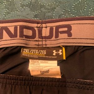 UA mens shorts. Black. size 2XL